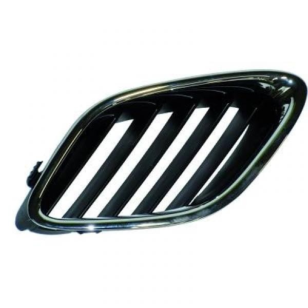 Radiator Grill links SAAB 9-3. 03-07 Chroom/ZWART