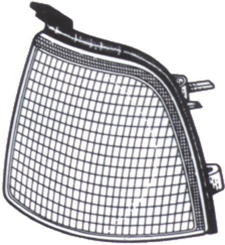 Knipperlicht rechts Audi 80 B3 86-94 WIT/ZONDER FITTING