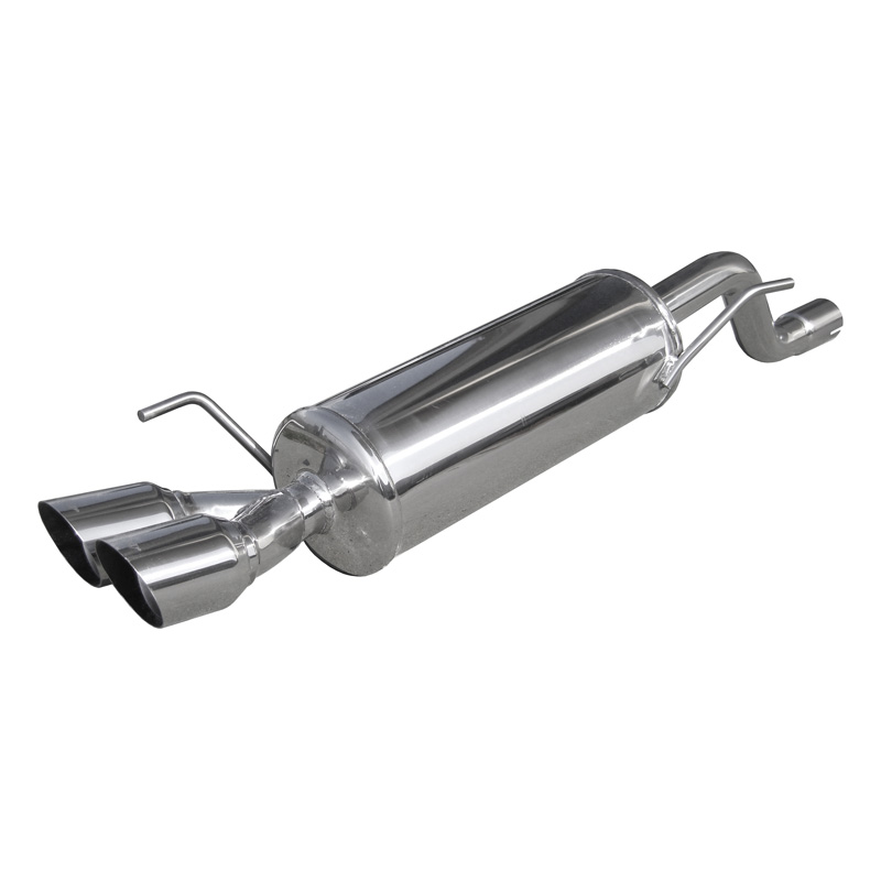 100% RVS Sportuitlaat  Alfa Romeo Mito 1.4TB MultiAir (135pk) 2010- 2x80mm Racing