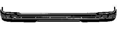 achterbumper, grijs, met chroomlijst,-06/1990 Peugeot 205, 1983-