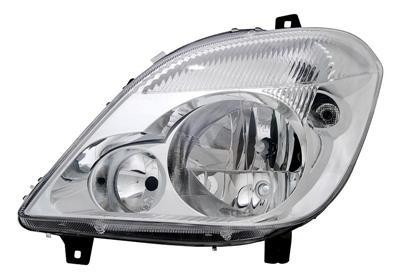 koplamp, H7+H7, elektr verstelb, incl stelmotortje, rechts Merce