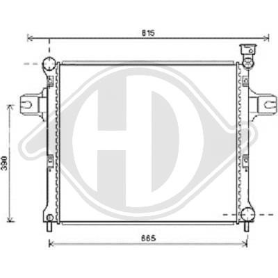 Radiator GD.CHEROKEE 05-07 5.7 V8