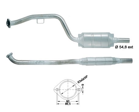 Mercedes C230 2295 cc 110 Kw / 150 cv W202 / T202 Magnaflow CAT