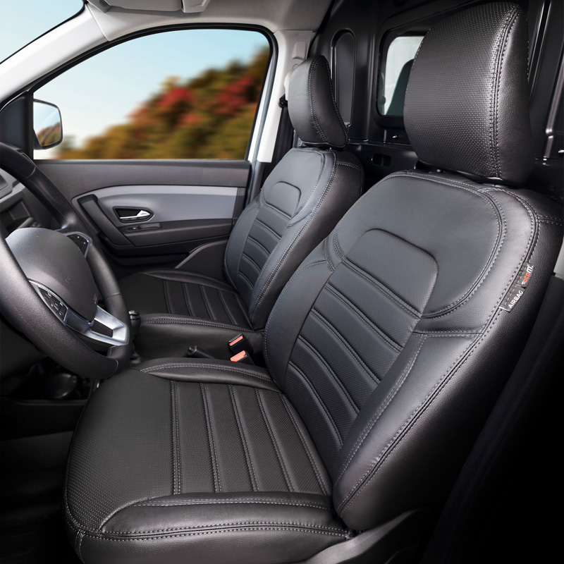 New York Design Kunstleder Stoelhoezenset 1+1  Renault Kangoo 2008-2015/Mercedes Citan 2012-2021/Nissan NV250 2019-