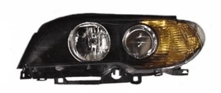 koplamp, Bosch, H7+H7, zwart huis, oranje knipper, rechts BMW 3