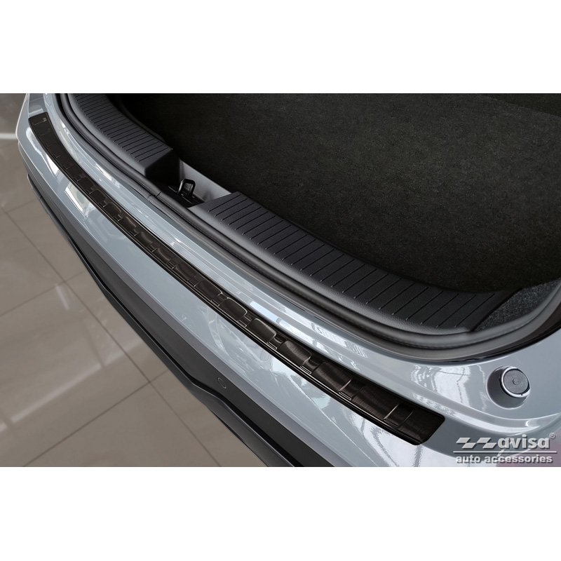Zwart RVS Achterbumperprotector  Nissan Qashqai III 2021- 'Ribs'