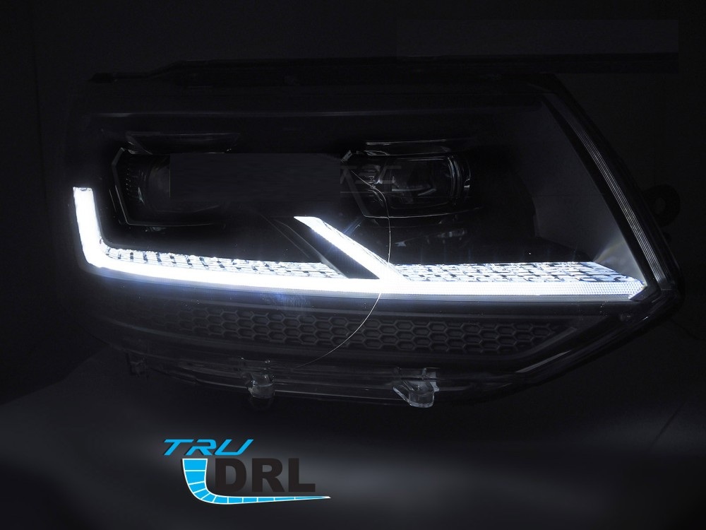 Koplampen VW T6 Multivan/Transporter Dynamic Tube Zwart