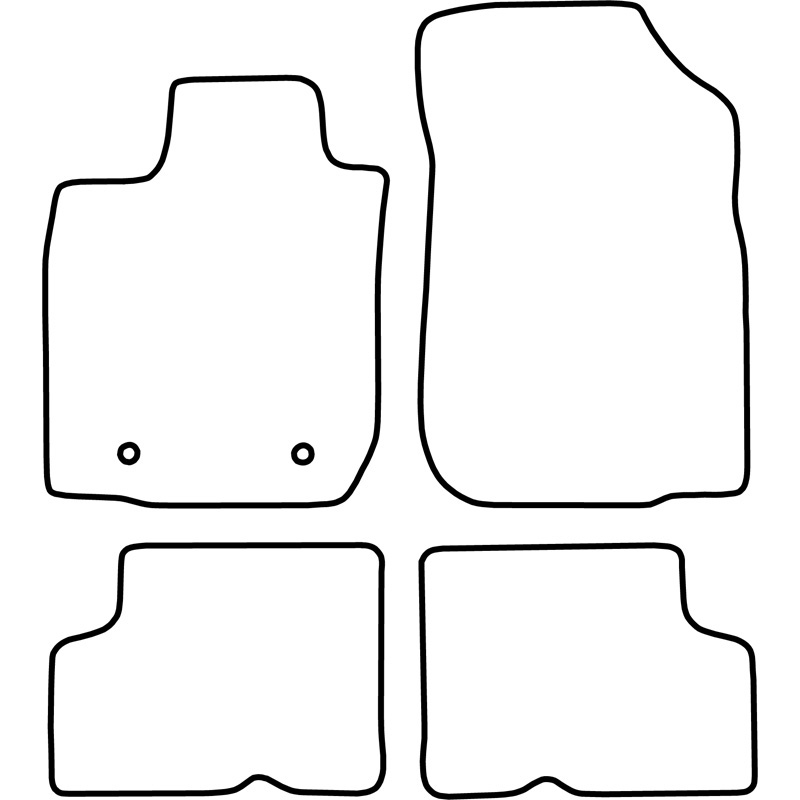Automatten Velours  Dacia Logan 2005-2012