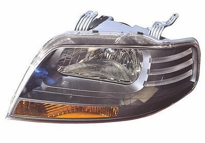 koplamp, 5 drs Hatchback, H4, elektr verstelb, smoke, links Chev