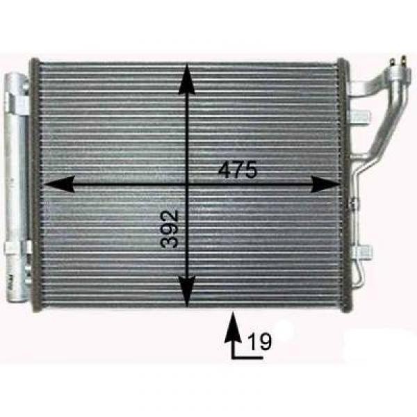 Radiator HYUNDAI I30 07->> ALLEEN CRDI 475x390 +/-AC OOK ELANTRA