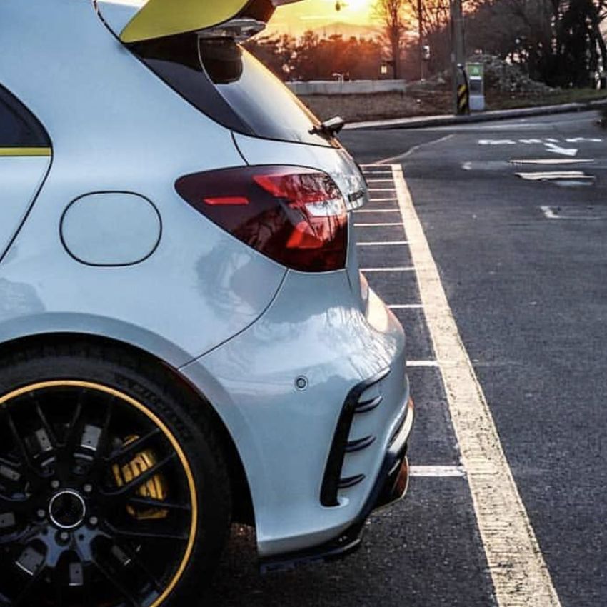 Mercedes A-Klasse W176 A45 AMG Canards achterzijde 2012-2018