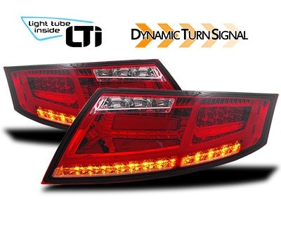 Achterlichten passend voor Audi TT 8J Dynamic LED Red