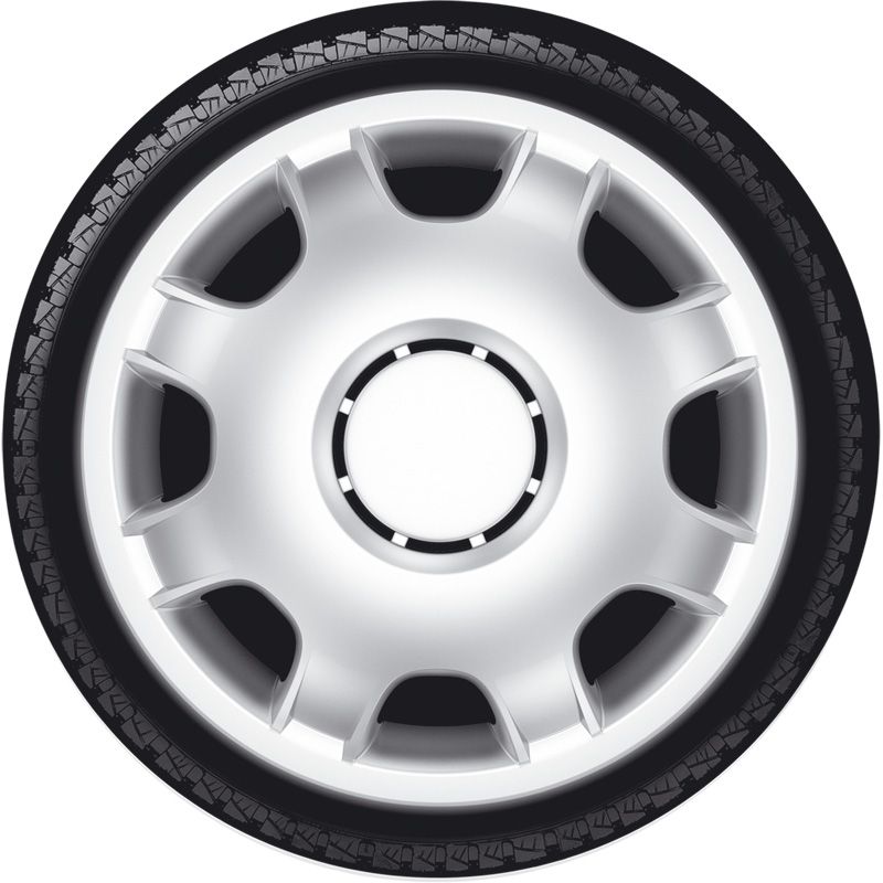 4-Delige Wieldoppenset VAN 16-inch zilver (bol)