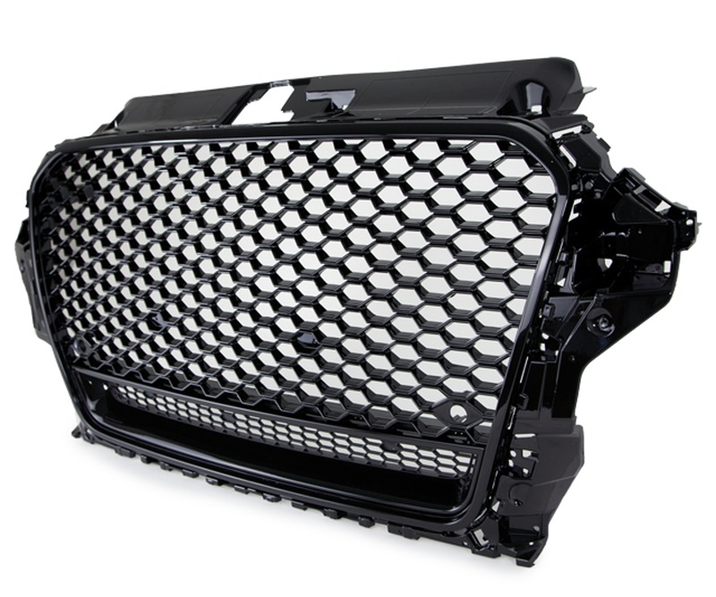 Grill Audi A3 8V RS3 look 2012-2016 Zwart