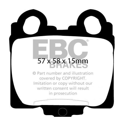 EBC Brakes TOYOTA Progress 3.0 98-2007 Remblokken achterzijde gr
