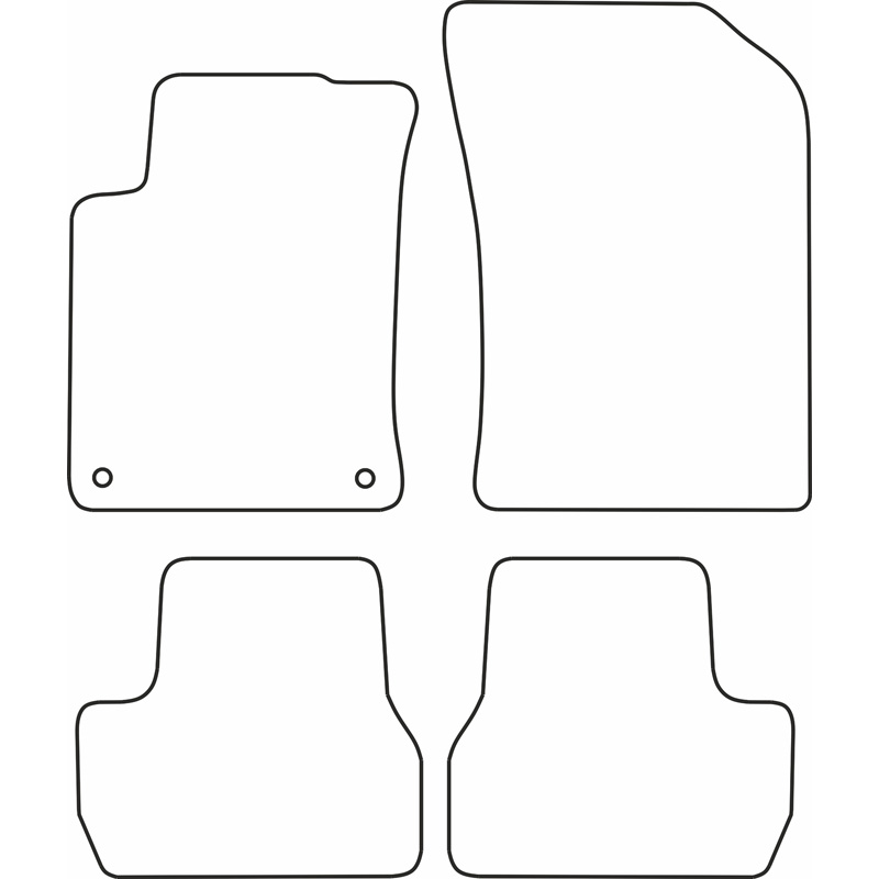 Automatten Velours  Citroen DS3 2010-