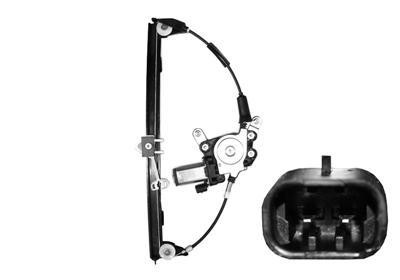 raammechanisme, incl motor, voor, links Fiat Palio, 1997-2002