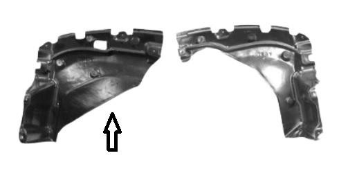 beschermplaat onder de motor, links Toyota Yaris, 1999-2005, P1