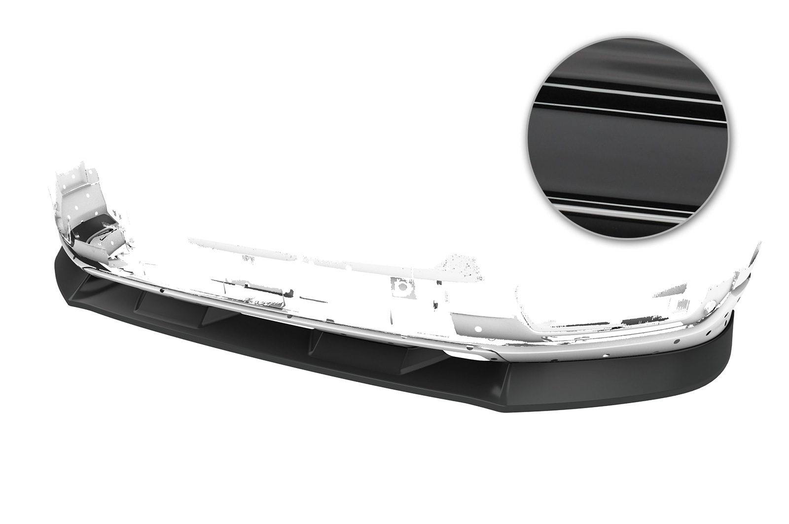 Voorspoiler Audi Q2 S-Line CSR Glanzend Zwart