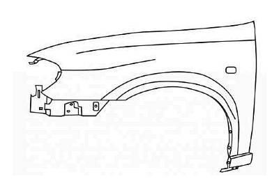 spatbord, links,-08/2002 Nissan Almera, 2000-2006, N16