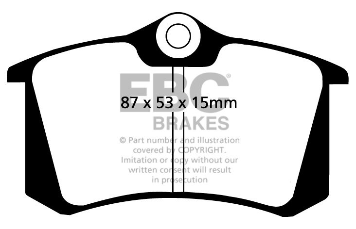 EBC Brakes RENAULT Clio 2.0 (197) 2006-.. Remblokken achterzijde