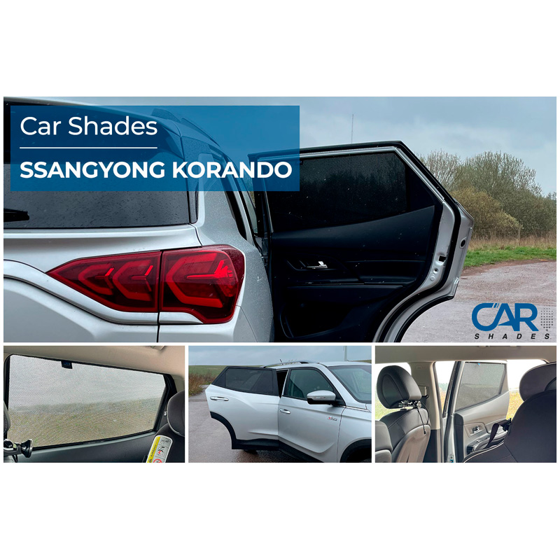 Set Car Shades (achterportieren)  SsangYong Korando 2019- (2-delig)