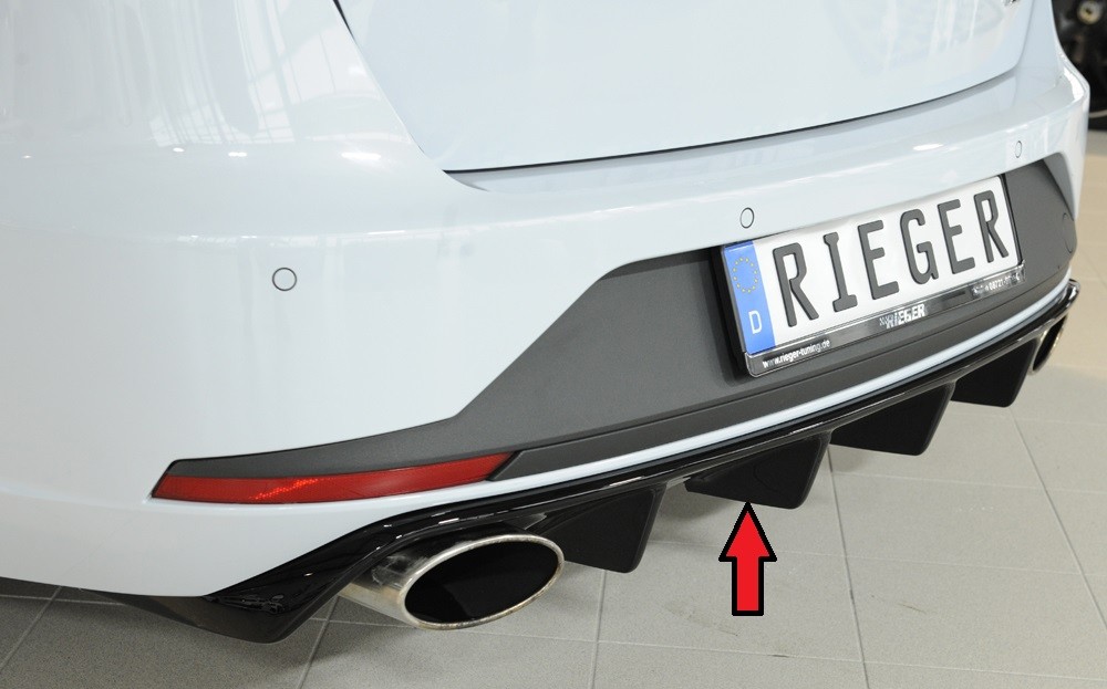 Achterbumper Diffusor Rieger Seat Leon ST Cupra (5F) 03.14-12.16