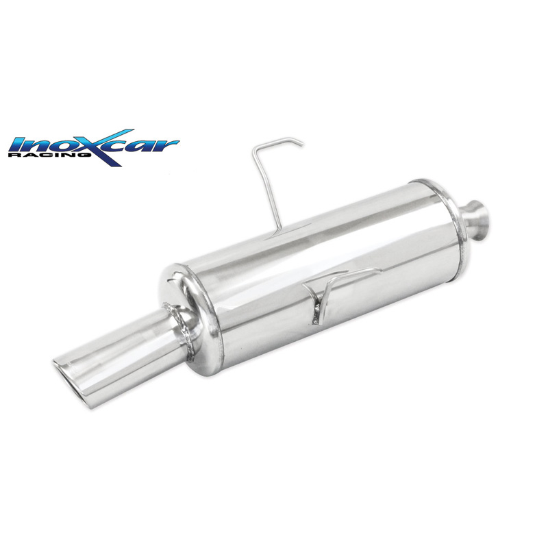100% RVS Sportuitlaat  Peugeot 106 1.1 60pk 1996-2000 1x90mm Rally