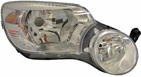 Koplamp rechts YETI, 09->> H4/H7;MET MOTOR LPN061