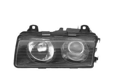 koplamp, H1+H1, rechts,-05/1994 BMW 3 serie E36, 1992-1999, Coup