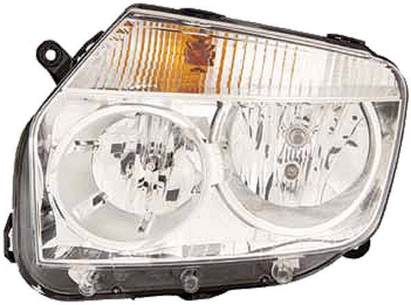 Koplamp rechts DUSTER, 10->> H7+H1 voor VERSTELLING