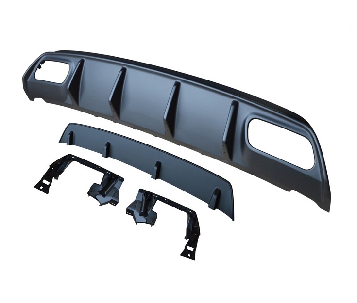 Diffusor Mercedes W176 A45 AMG look zwart