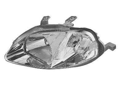 koplamp, H4, Valeo, elektr verstelb, rechts, 01/1999-Honda Civic