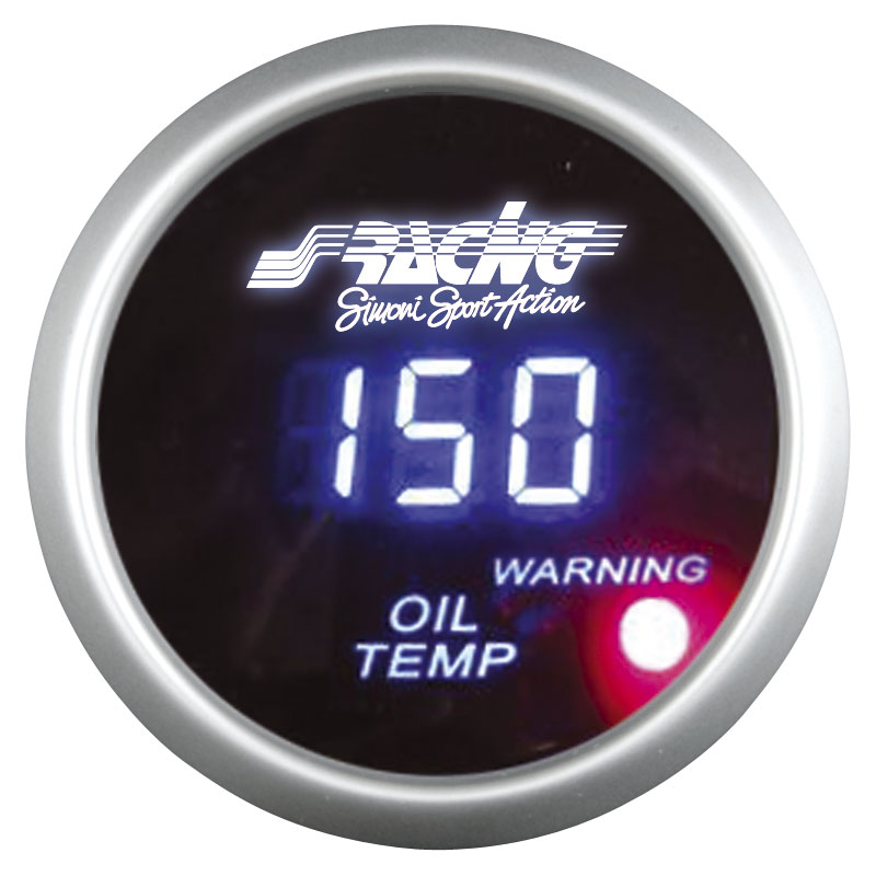 Simoni Racing Digitaal Instrument - Olietemperatuur - 52mm