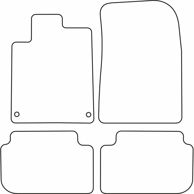 Automatten  Peugeot 407 2004-2011