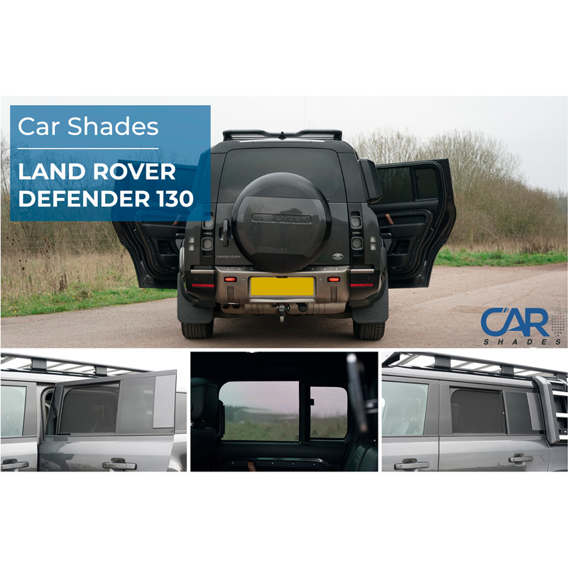Set Car Shades (achterportieren)  Land Rover Defender D130 5-deurs 2020- (4-delig)