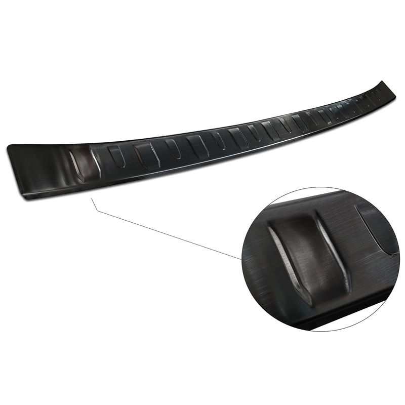 Zwart RVS Achterbumperprotector  Renault Kangoo III Furgon & Nissan Townstar 2021- 'Ribs'