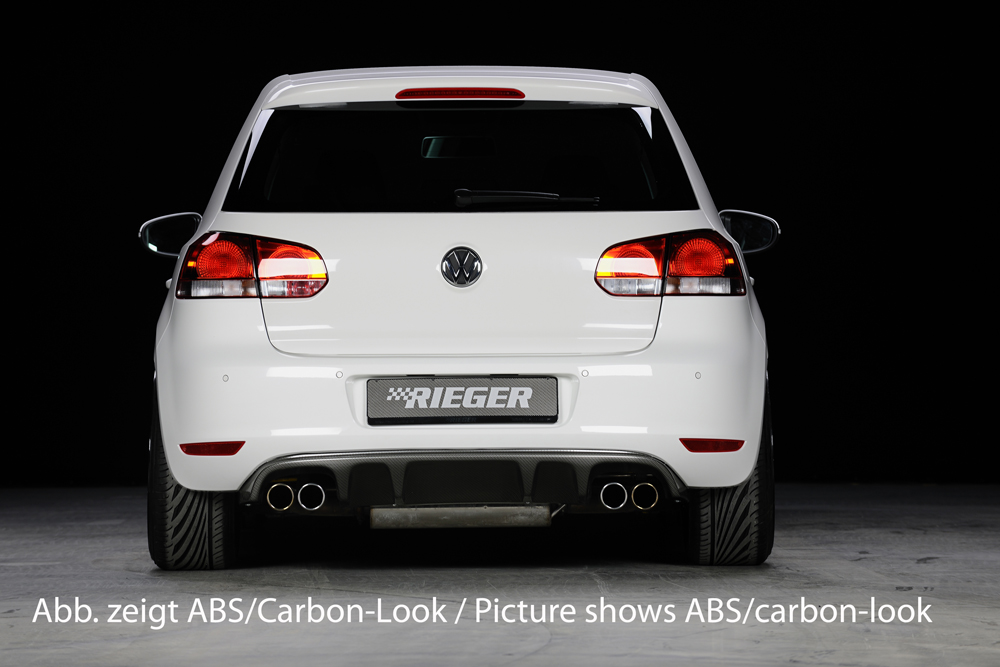 Diffuser Volkswagen Golf 6 GTI GTD Rieger Carbon Look