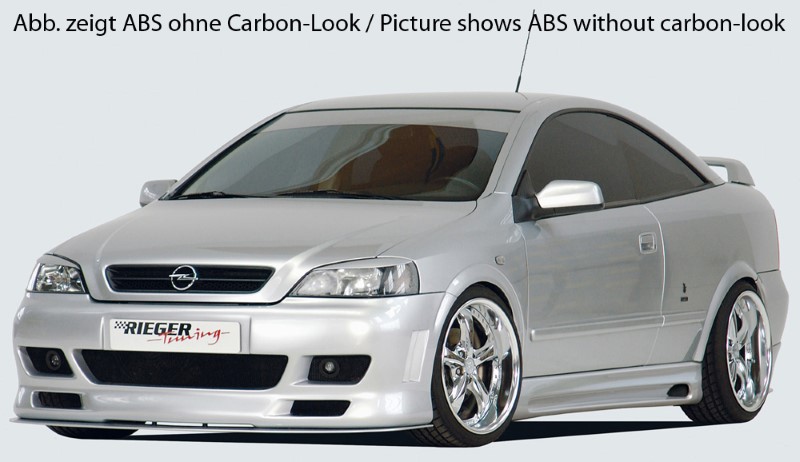 Spoilerzwaard Carbon Voorbumper Opel Astra G Rieger