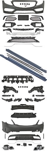 Bodykit Bumper set W205 C63 AMG look