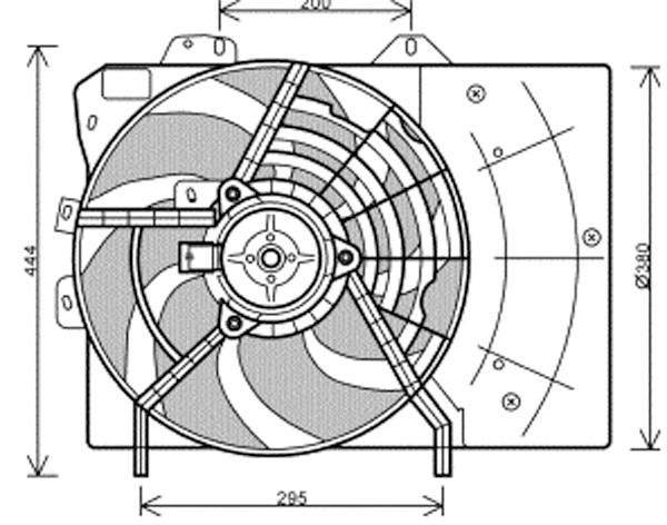 Radiator FAN CITROEN C2 03->> 1.1/1.4/1.6-16V