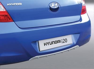 Achterbumper Diffusor (Diffuser) Hyundai i20 3/5deurs 1/2009- Zilver (ABS)