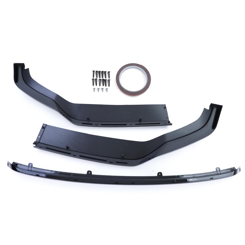 Voorspoilerlip Volkswagen T6.1 Bus Glans Zwart
