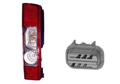 achterlicht, incl fittingdeel, links Peugeot Boxer, 2006 -