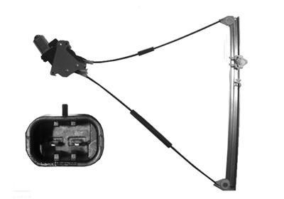raammechanisme, 3 drs, incl motor, links Citroen Jumpy, 2004-200