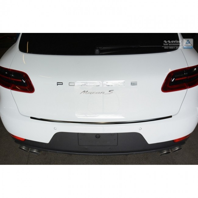 Achterbumper Beschermlijst 'Deluxe' Porsche Macan 2014- Zwart/Zwa