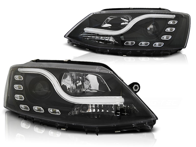Koplampen VW Jetta DRL Zwart