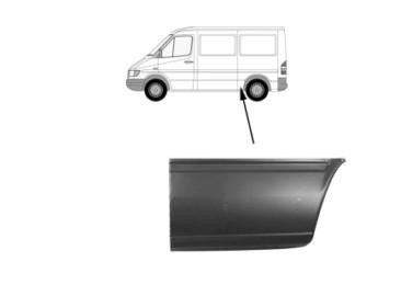 aansluitstuk, 57cm, rechts VW LT, 1996-2006