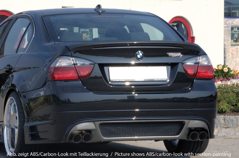 Achterbumper Diffusor Carbon BMW E90 Sedan Rieger