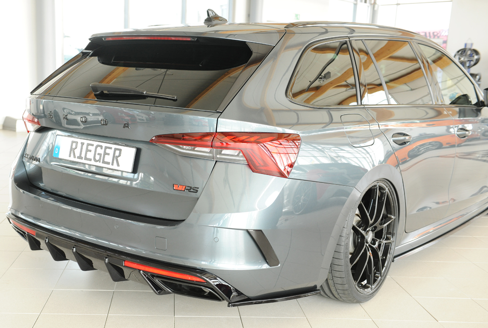 Diffuser Skoda Octavia RS (NX) Rieger Glans Zwart